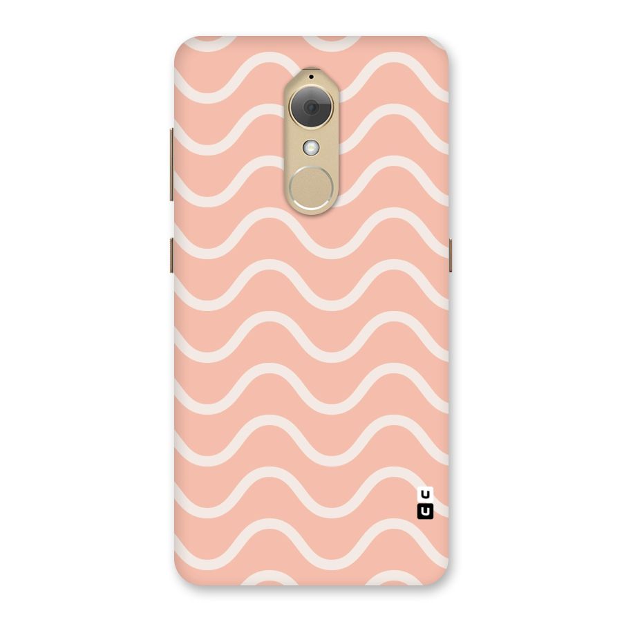 Pastel Peach Waves Back Case for Lenovo K8