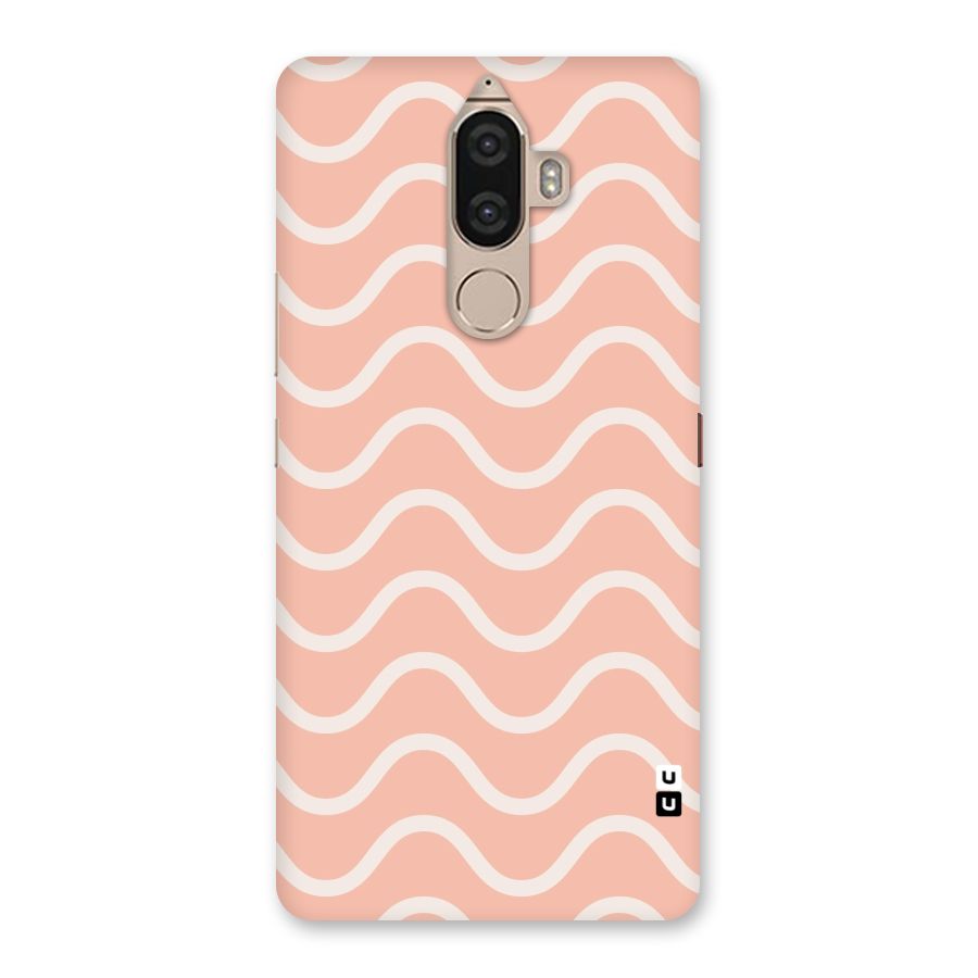 Pastel Peach Waves Back Case for Lenovo K8 Note