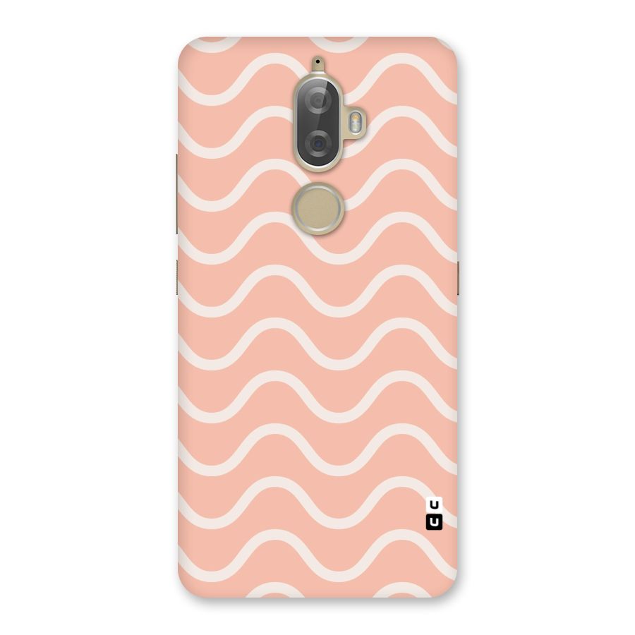 Pastel Peach Waves Back Case for Lenovo K8 Plus