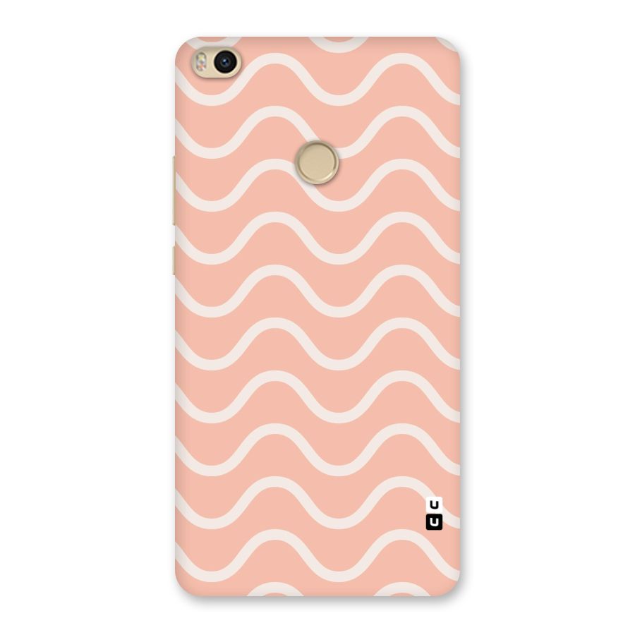 Pastel Peach Waves Back Case for Mi Max 2