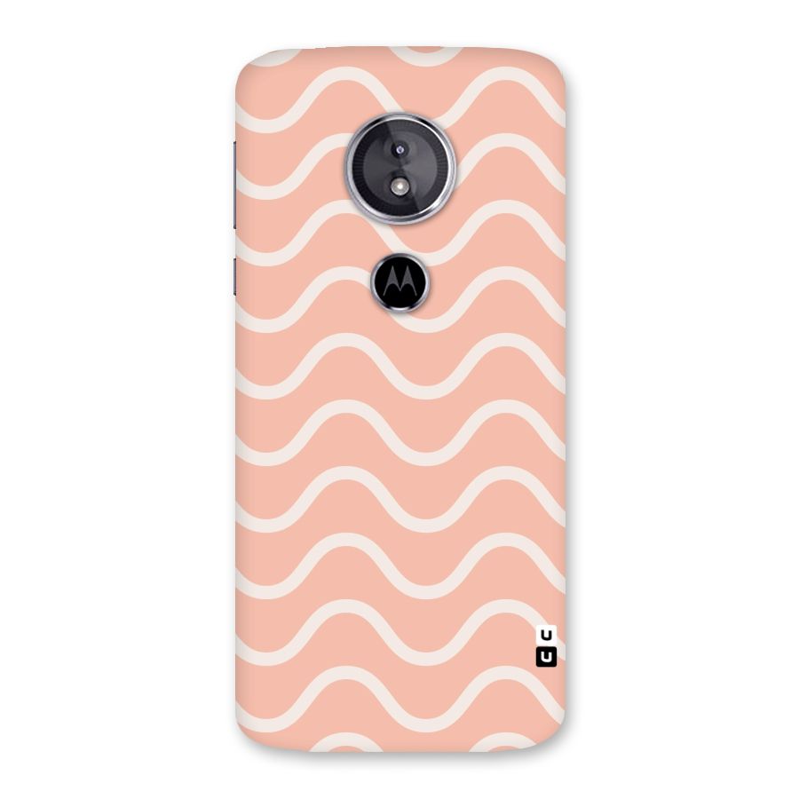 Pastel Peach Waves Back Case for Moto E5
