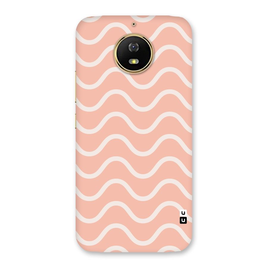 Pastel Peach Waves Back Case for Moto G5s