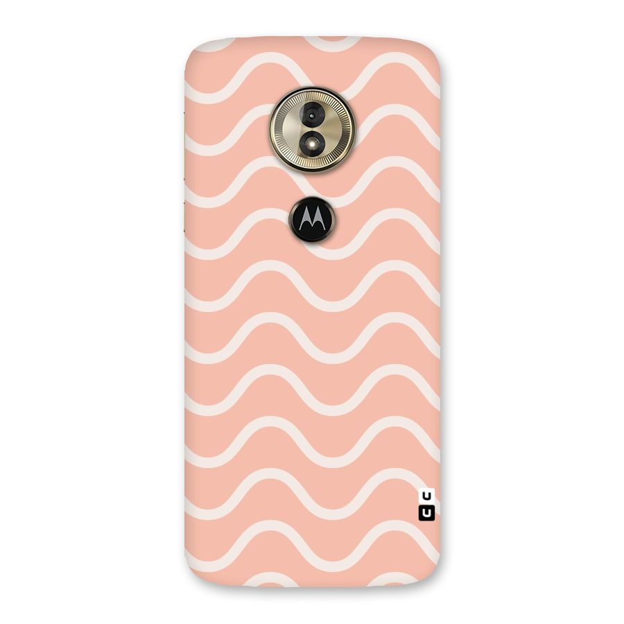 Pastel Peach Waves Back Case for Moto G6 Play