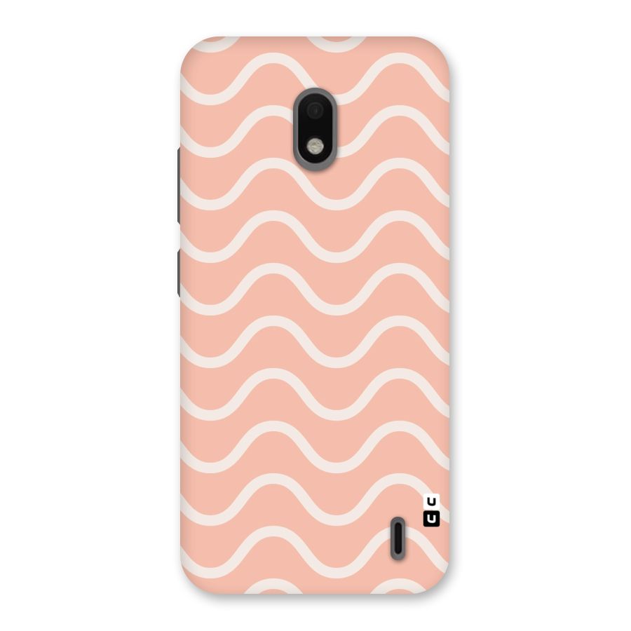 Pastel Peach Waves Back Case for Nokia 2.2