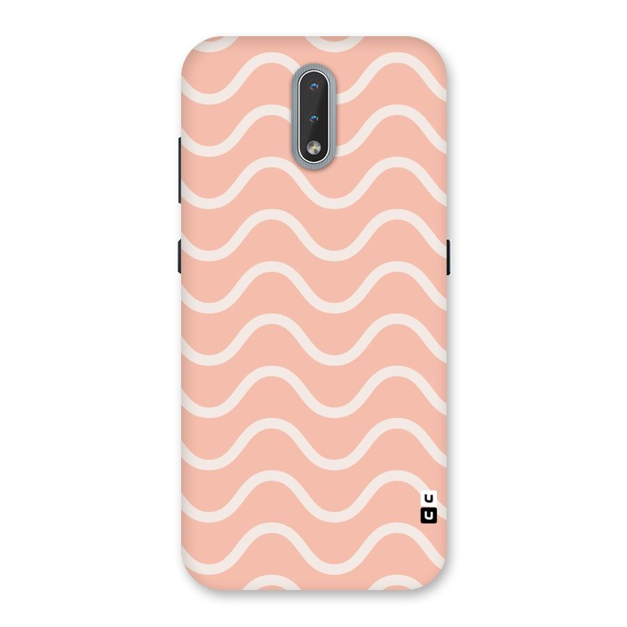 Pastel Peach Waves Back Case for Nokia 2.3