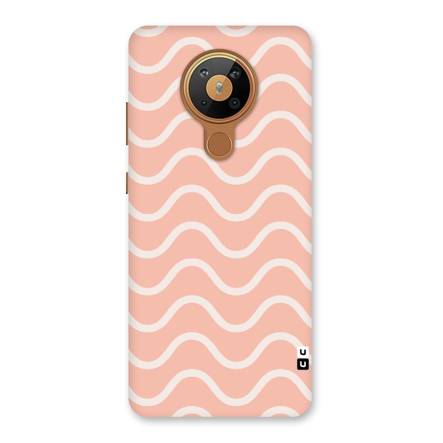 Pastel Peach Waves Back Case for Nokia 5.3