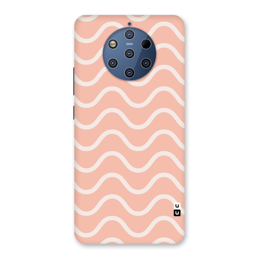Pastel Peach Waves Back Case for Nokia 9 PureView