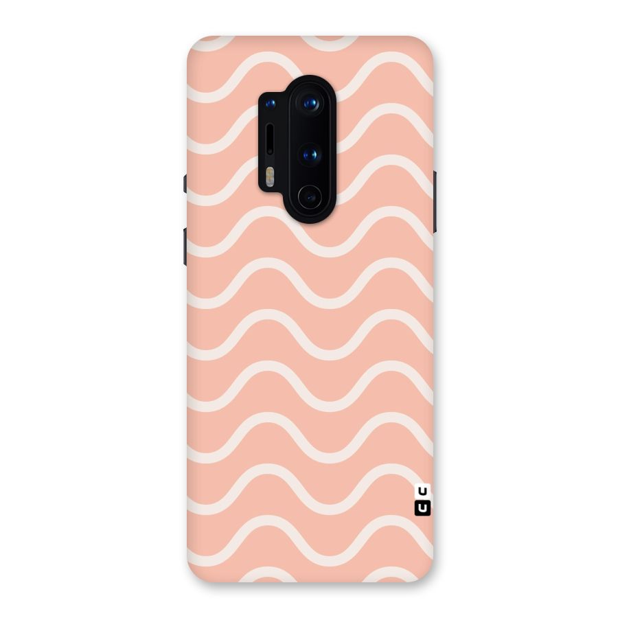 Pastel Peach Waves Back Case for OnePlus 8 Pro