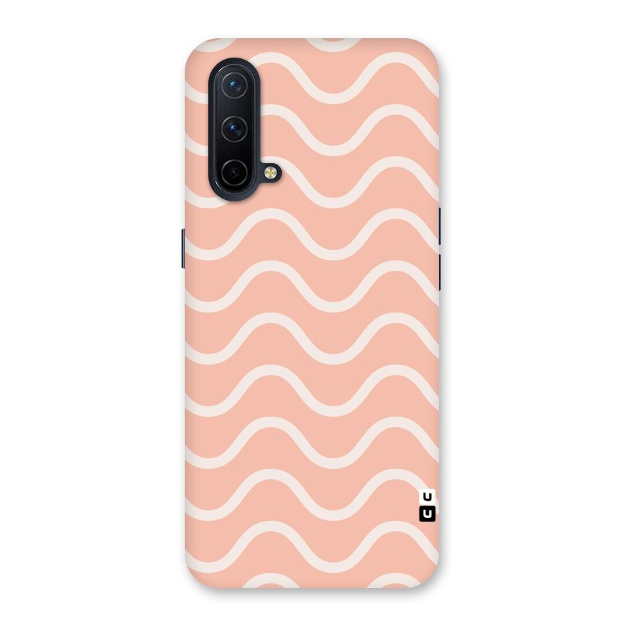 Pastel Peach Waves Back Case for OnePlus Nord CE 5G