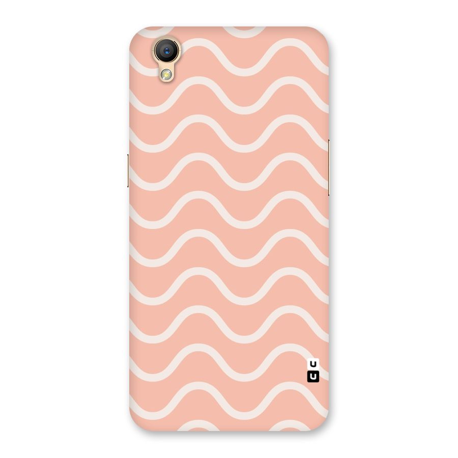 Pastel Peach Waves Back Case for Oppo A37