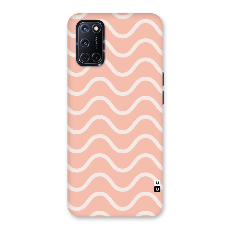 Pastel Peach Waves Back Case for Oppo A52