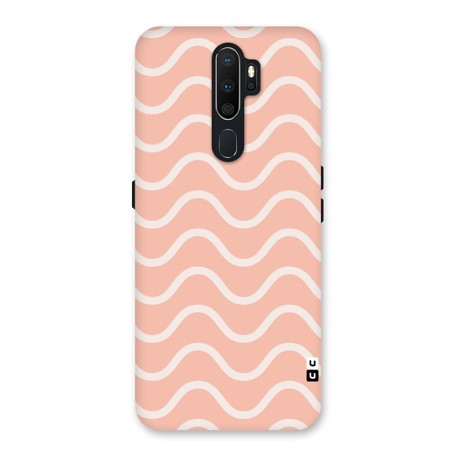 Pastel Peach Waves Back Case for Oppo A5 (2020)