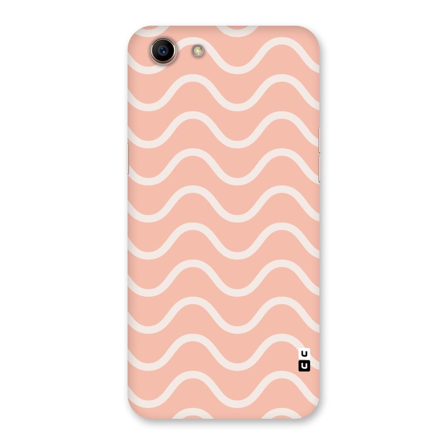 Pastel Peach Waves Back Case for Oppo A83 (2018)