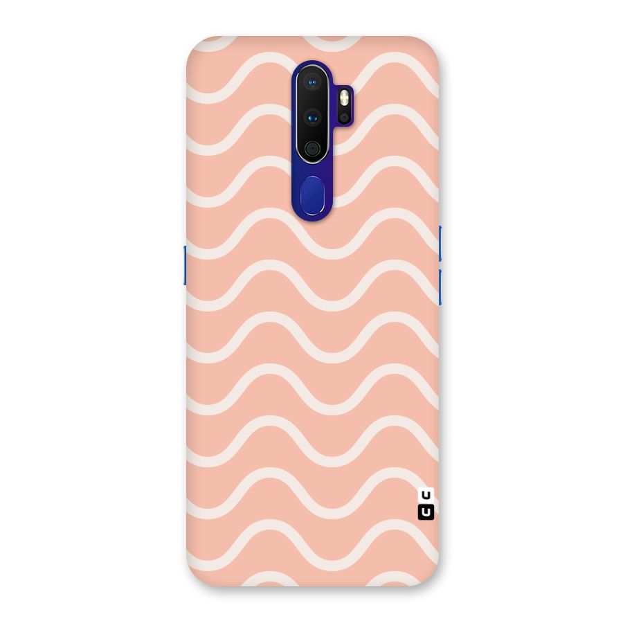Pastel Peach Waves Back Case for Oppo A9 (2020)