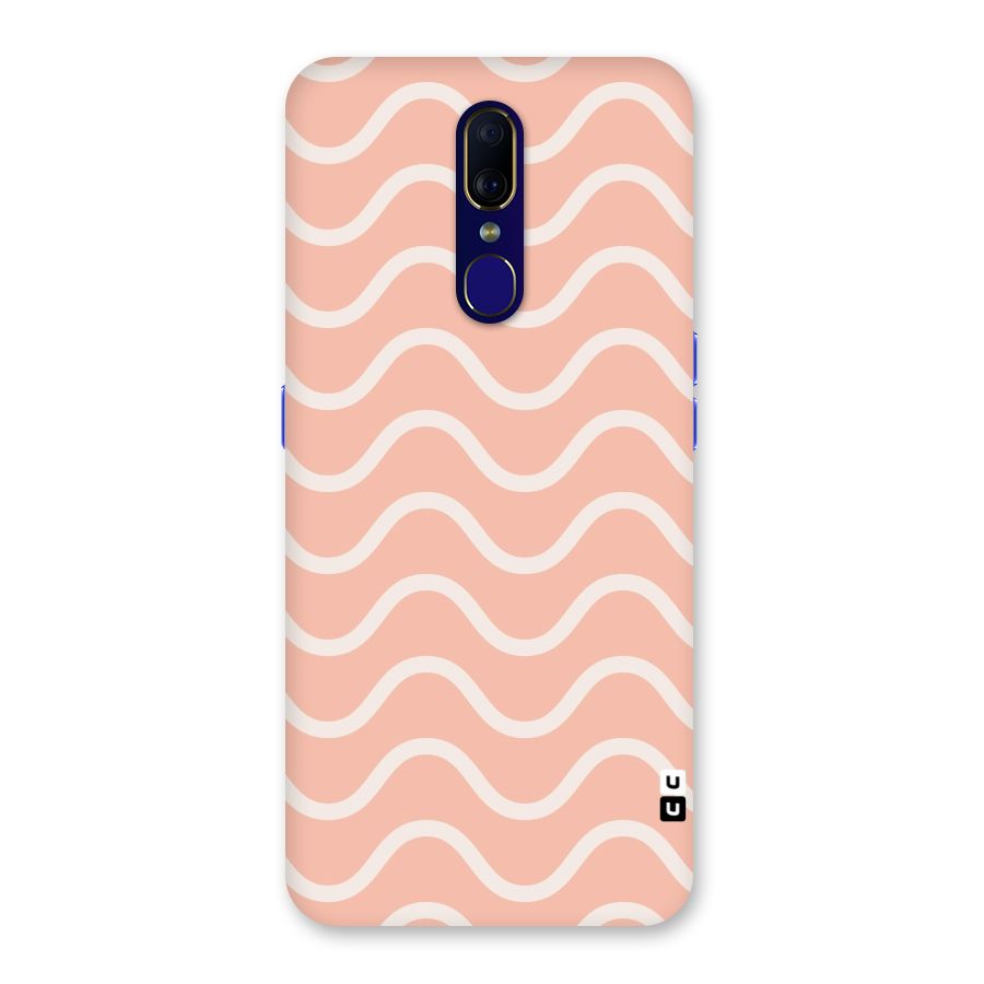 Pastel Peach Waves Back Case for Oppo F11