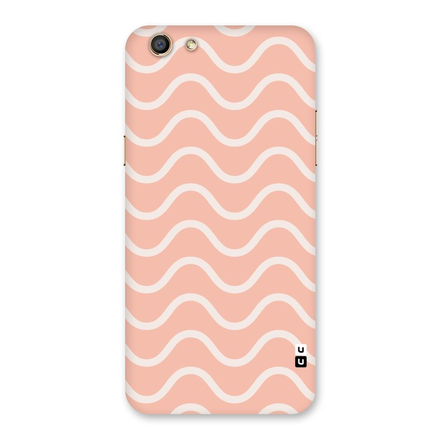 Pastel Peach Waves Back Case for Oppo F3