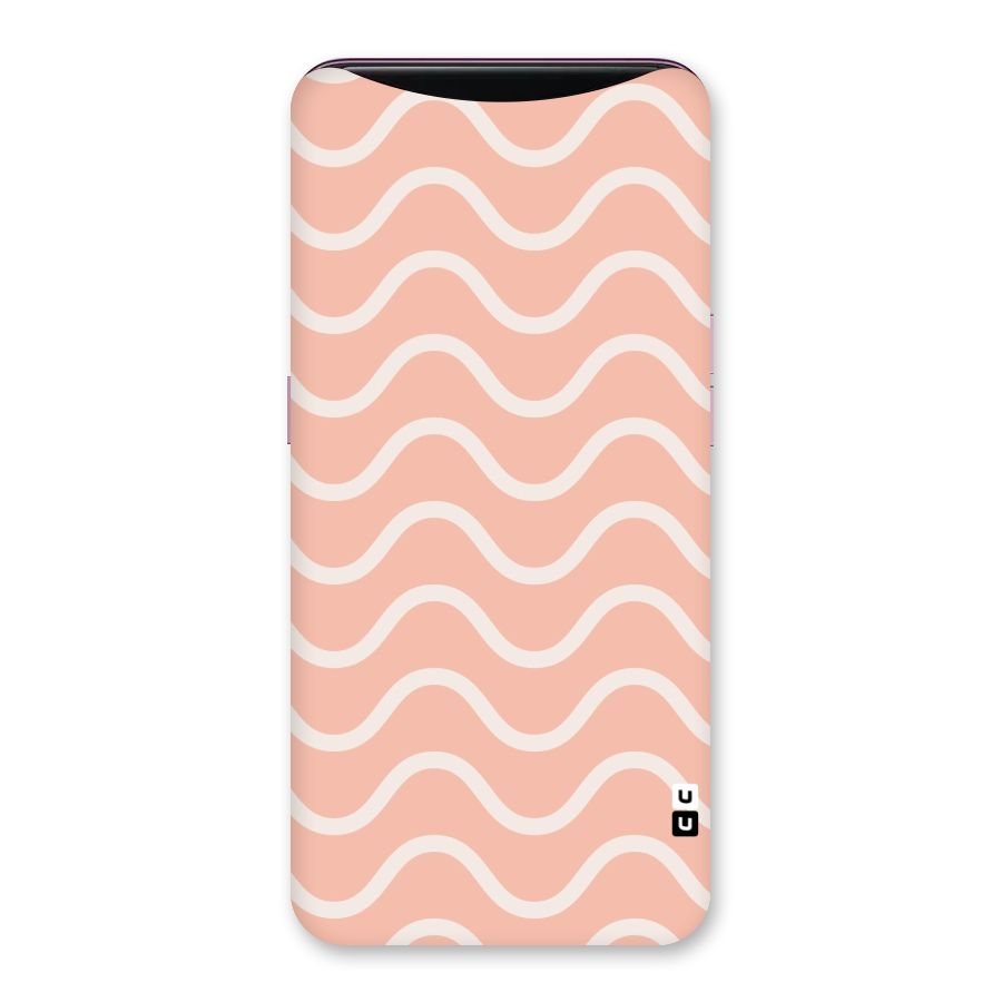 Pastel Peach Waves Back Case for Oppo Find X