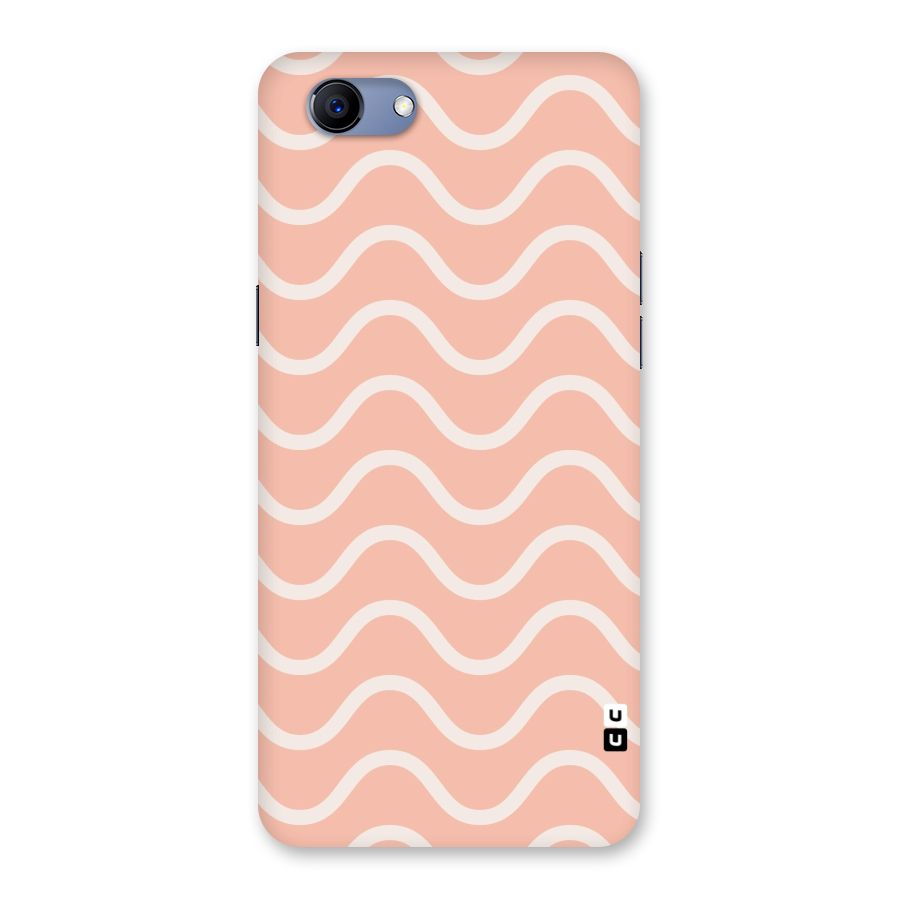 Pastel Peach Waves Back Case for Oppo Realme 1