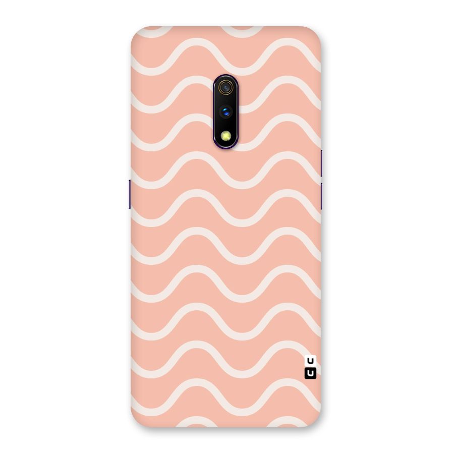 Pastel Peach Waves Back Case for Realme X