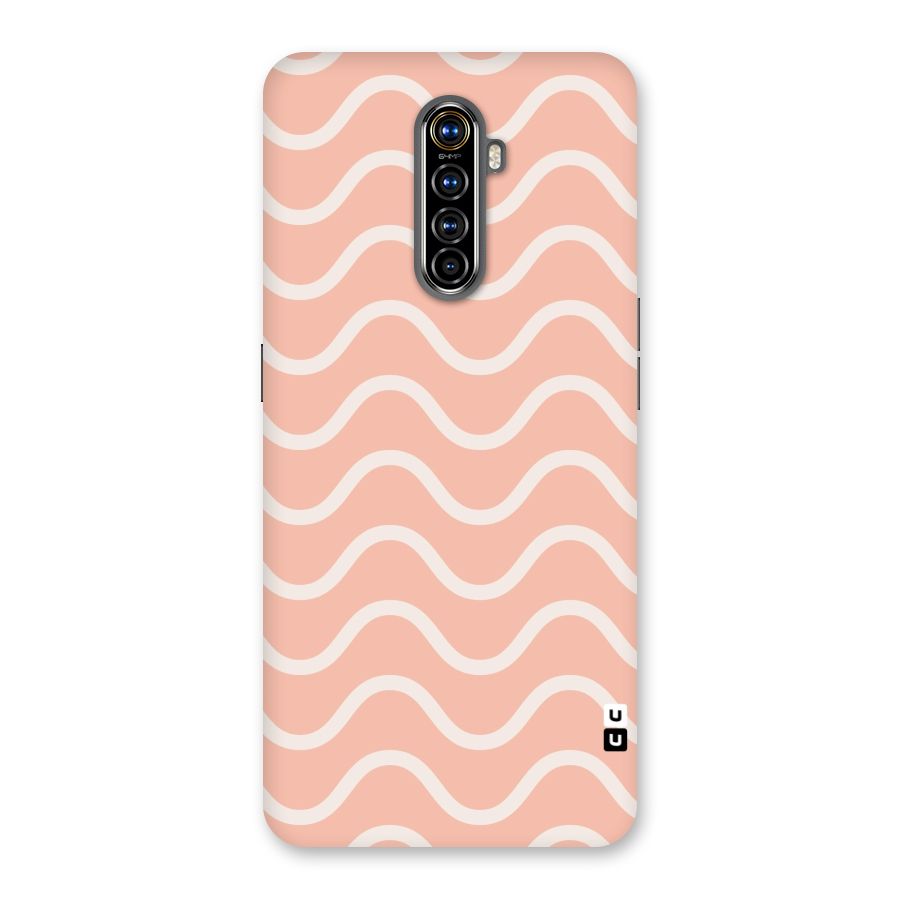 Pastel Peach Waves Back Case for Realme X2 Pro