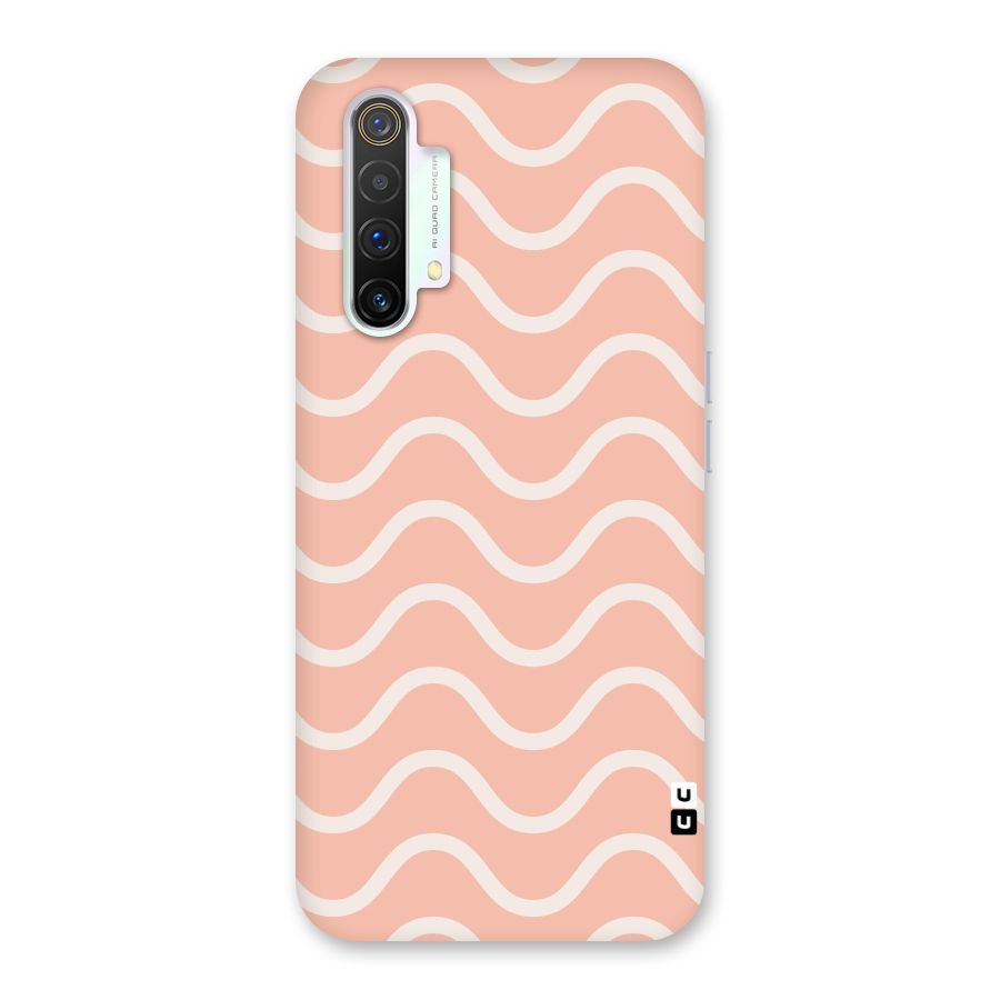 Pastel Peach Waves Back Case for Realme X3