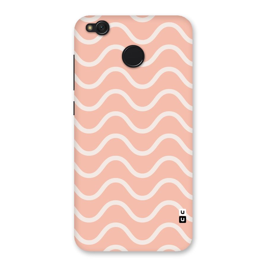 Pastel Peach Waves Back Case for Redmi 4