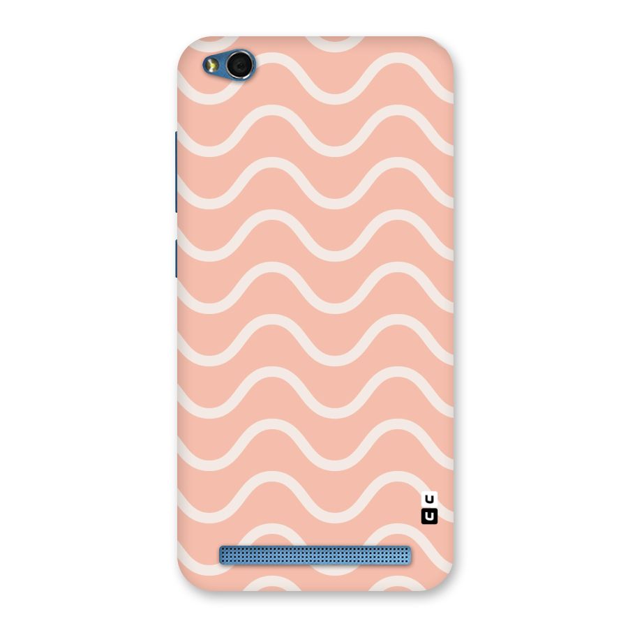 Pastel Peach Waves Back Case for Redmi 5A