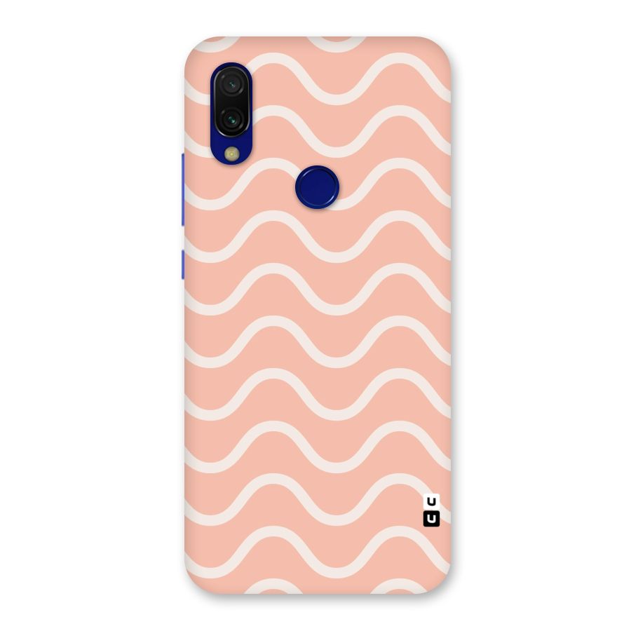 Pastel Peach Waves Back Case for Redmi 7