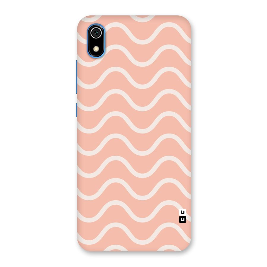 Pastel Peach Waves Back Case for Redmi 7A