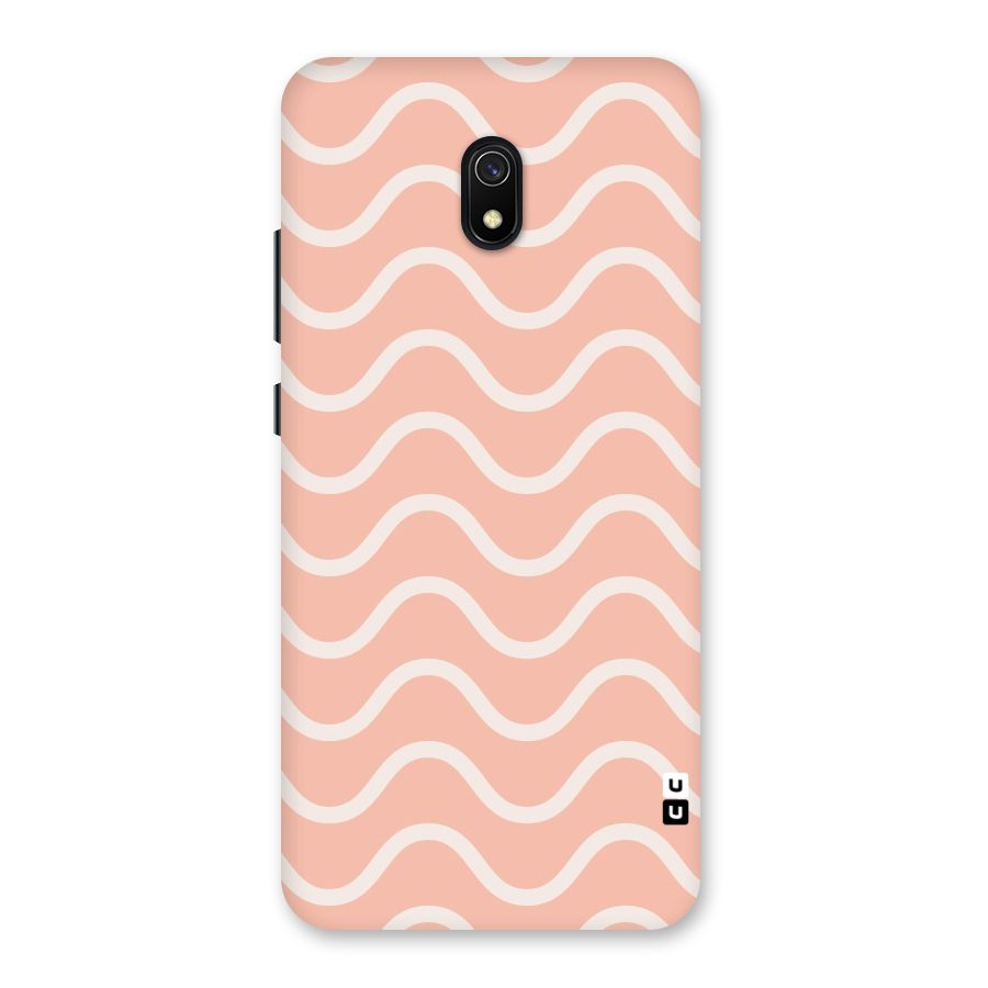 Pastel Peach Waves Back Case for Redmi 8A