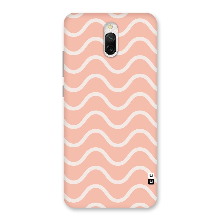 Pastel Peach Waves Back Case for Redmi 8A Dual