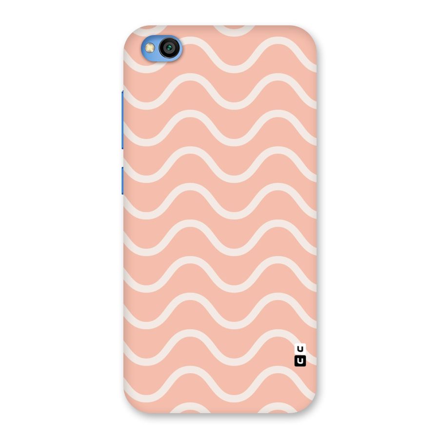 Pastel Peach Waves Back Case for Redmi Go