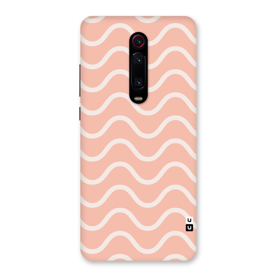 Pastel Peach Waves Back Case for Redmi K20