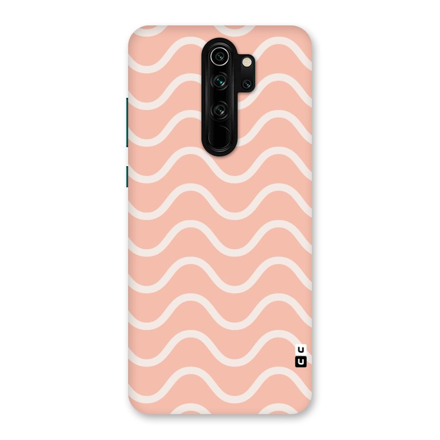 Pastel Peach Waves Back Case for Redmi Note 8 Pro