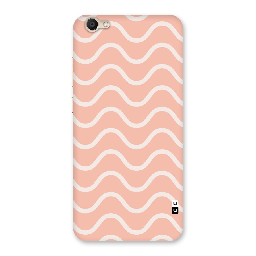 Pastel Peach Waves Back Case for Vivo V5