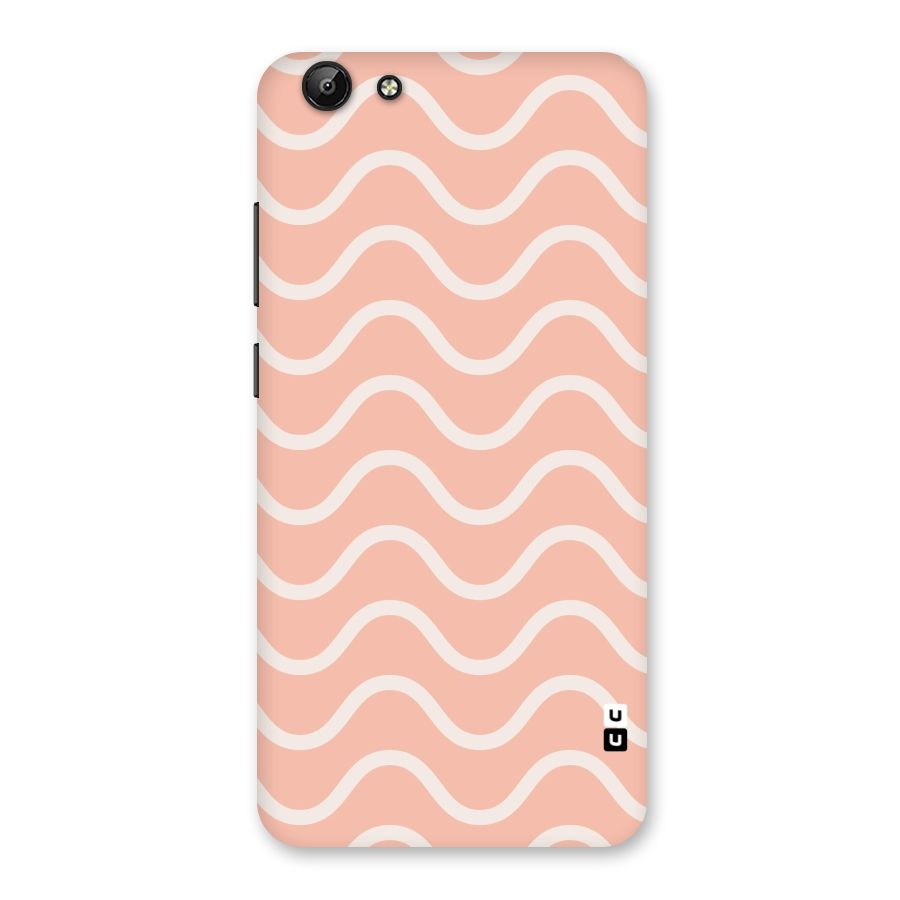 Pastel Peach Waves Back Case for Vivo Y69