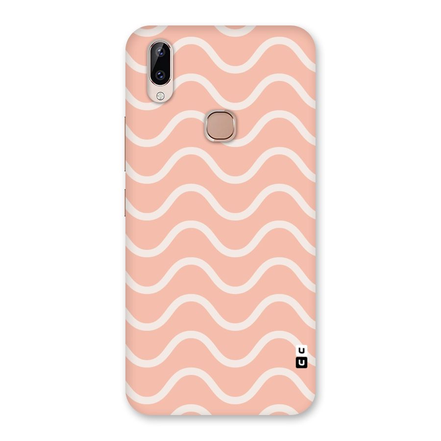 Pastel Peach Waves Back Case for Vivo Y83 Pro