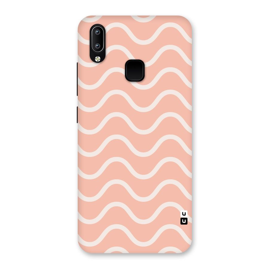 Pastel Peach Waves Back Case for Vivo Y93