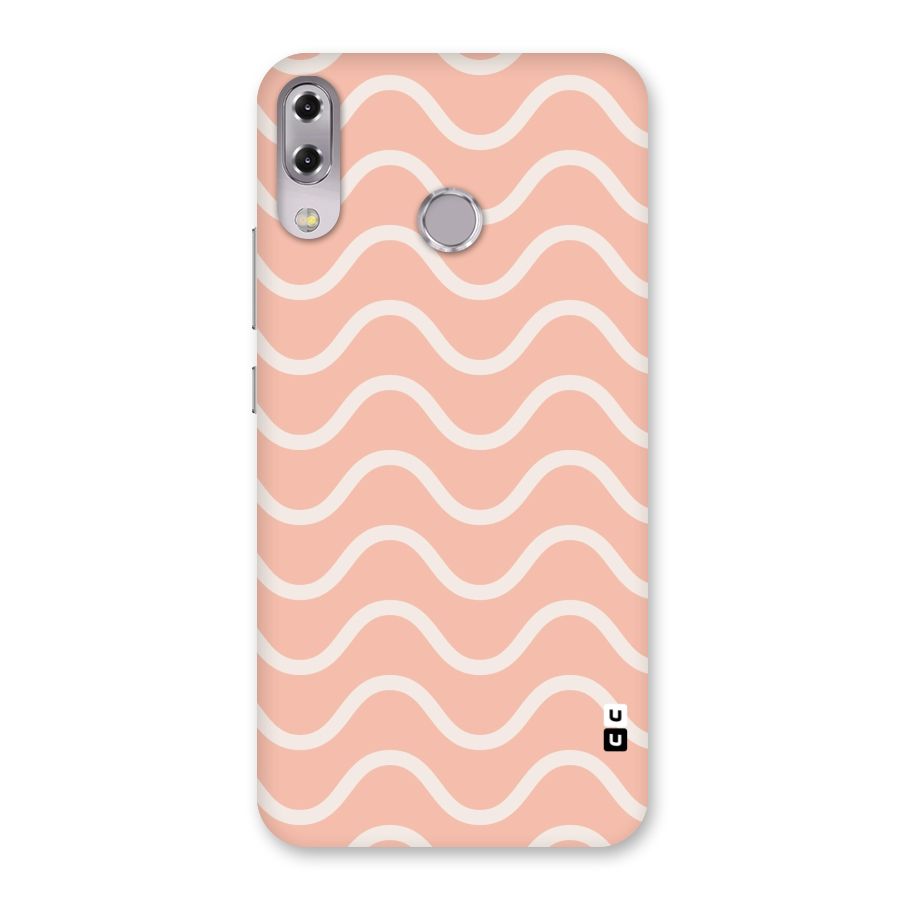 Pastel Peach Waves Back Case for Zenfone 5Z