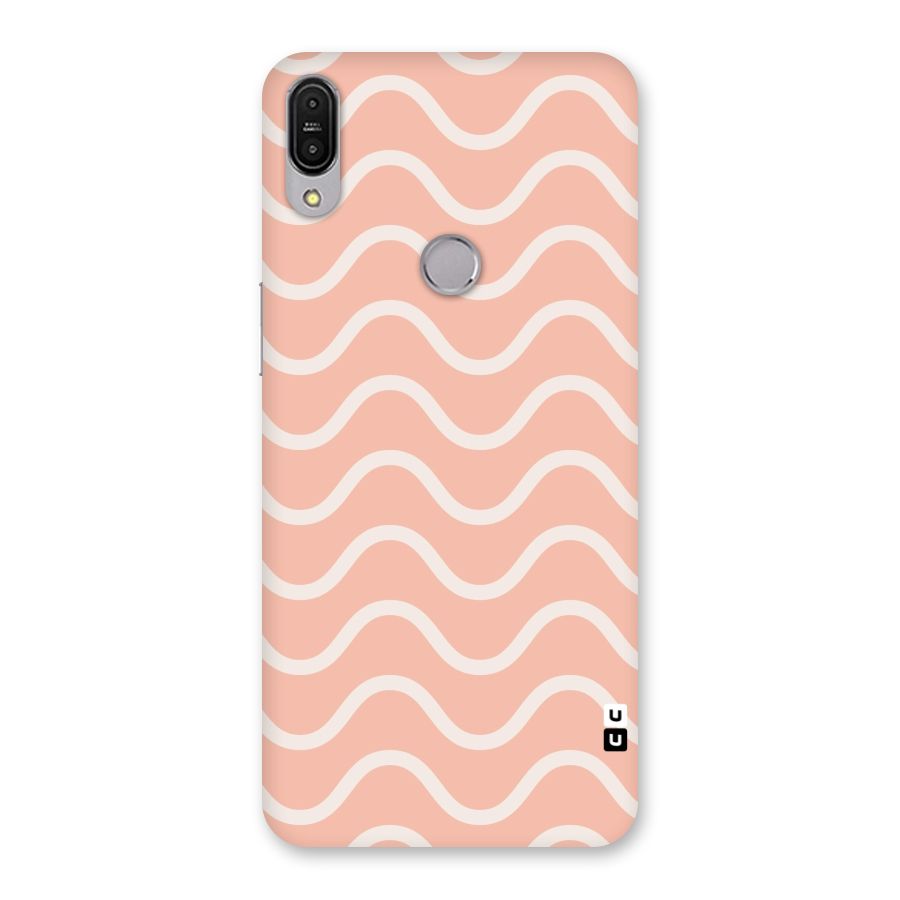 Pastel Peach Waves Back Case for Zenfone Max Pro M1