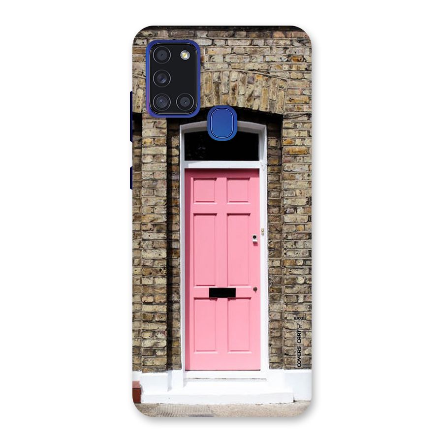 Pastel Pink Door Back Case for Galaxy A21s