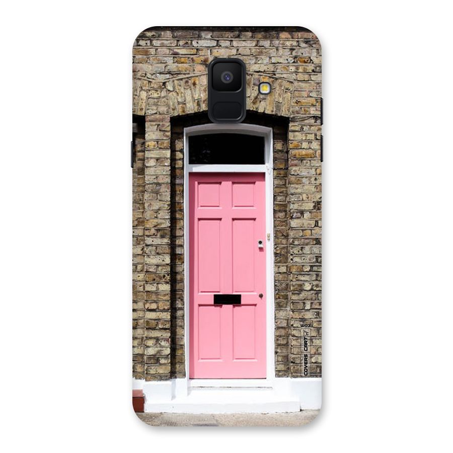 Pastel Pink Door Back Case for Galaxy A6 (2018)
