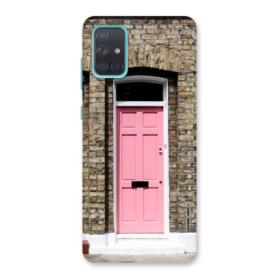 Pastel Pink Door Back Case for Galaxy A71