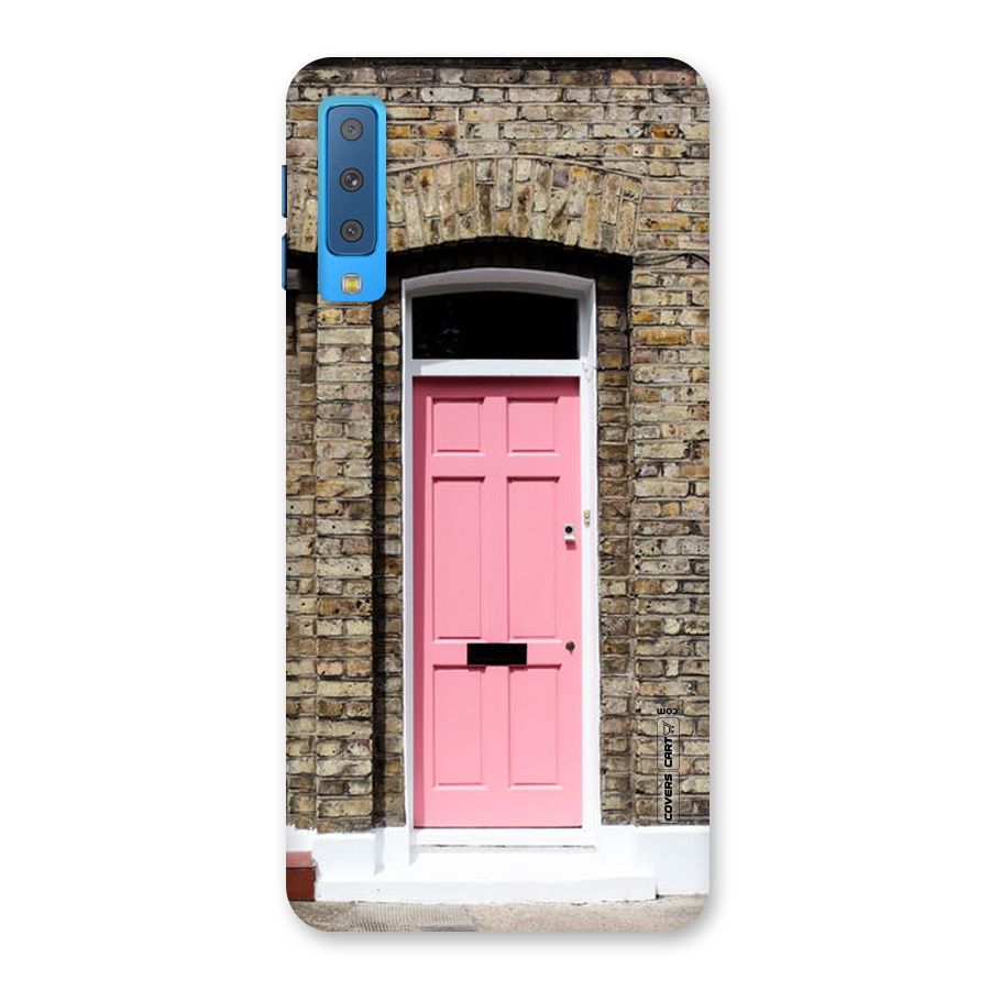 Pastel Pink Door Back Case for Galaxy A7 (2018)