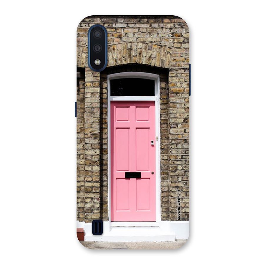 Pastel Pink Door Back Case for Galaxy M01