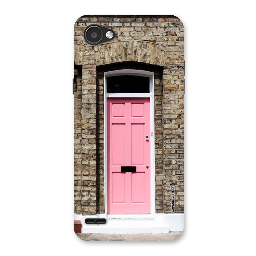 Pastel Pink Door Back Case for LG Q6