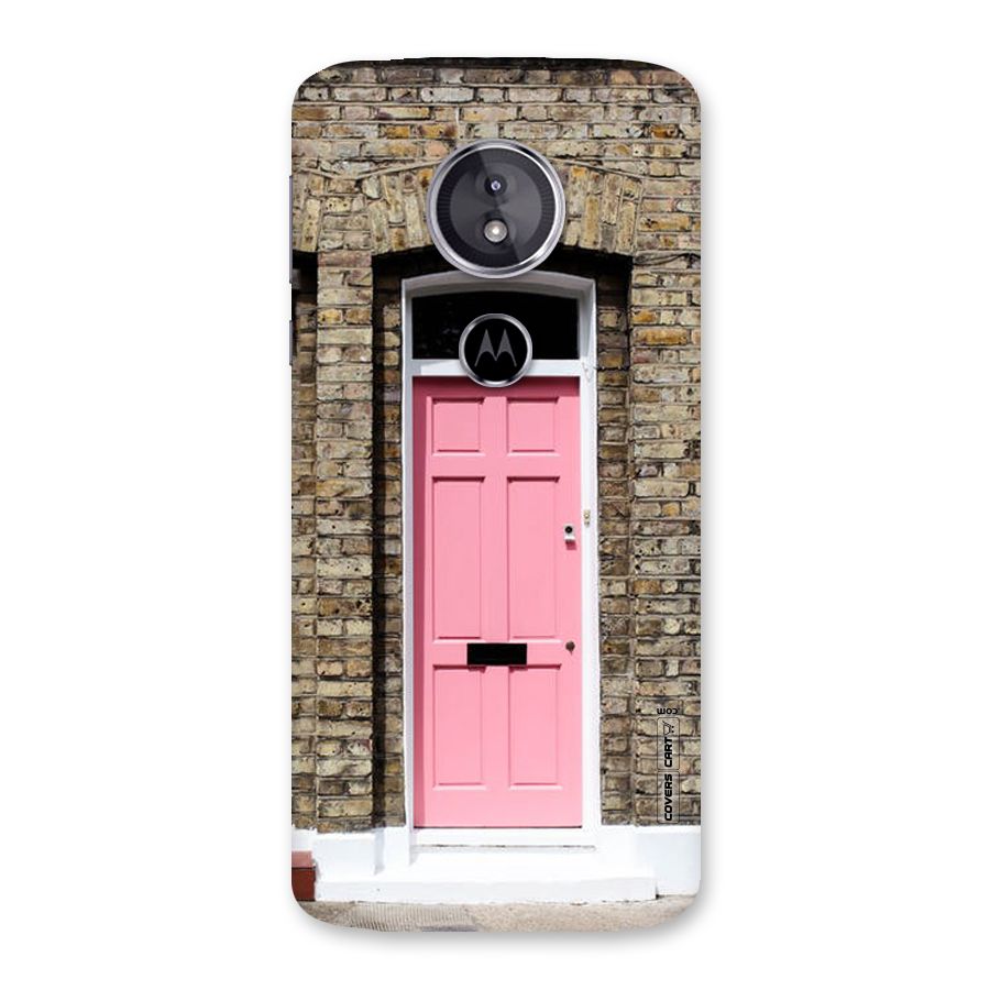 Pastel Pink Door Back Case for Moto E5