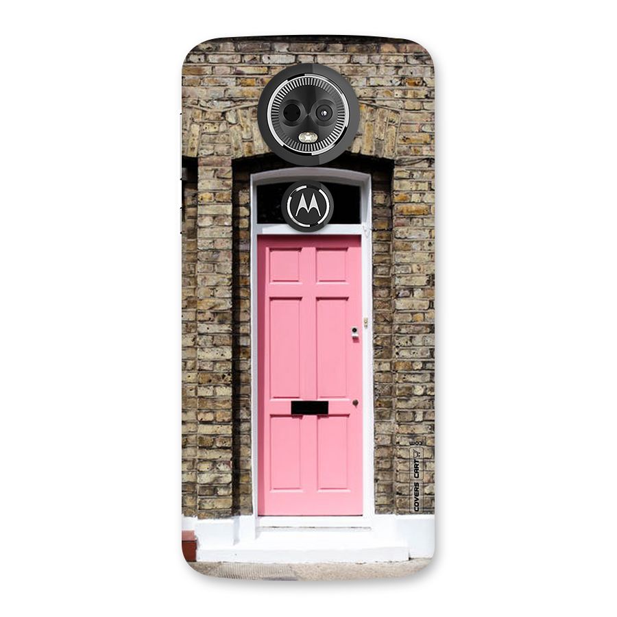 Pastel Pink Door Back Case for Moto E5 Plus
