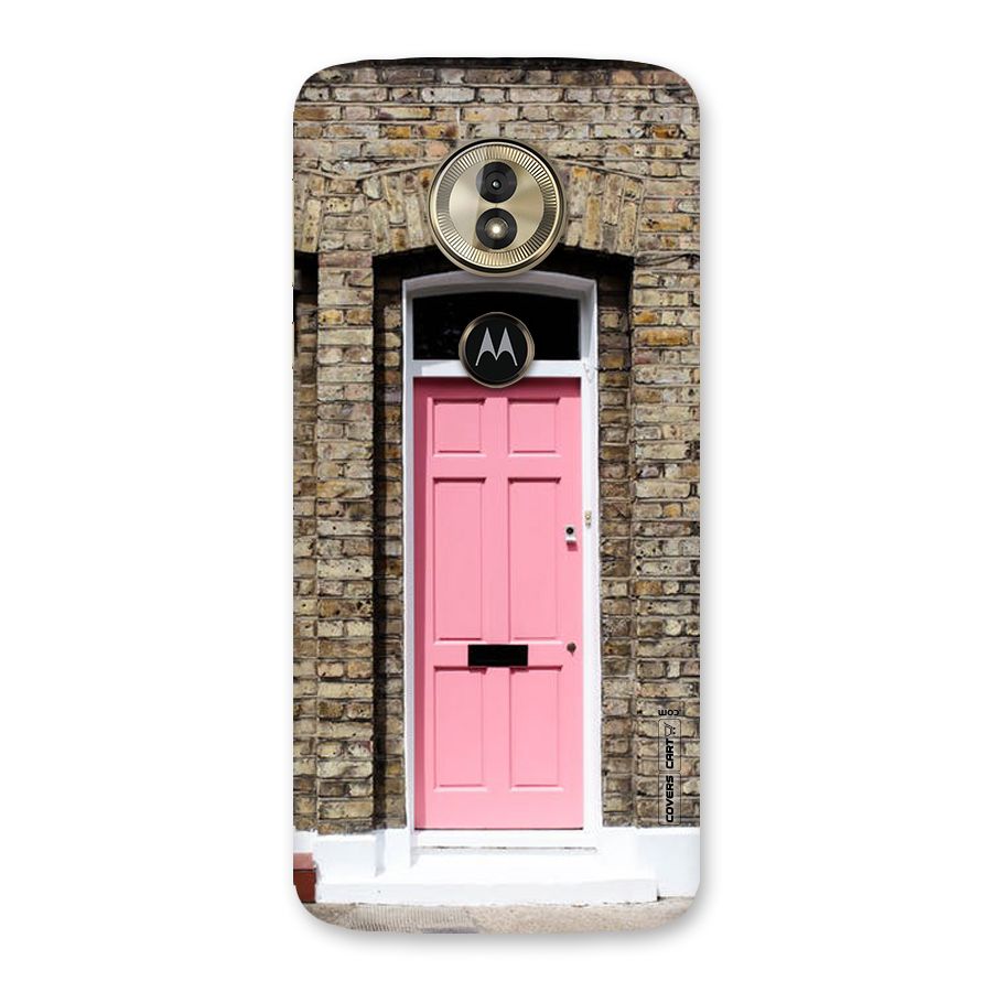 Pastel Pink Door Back Case for Moto G6 Play