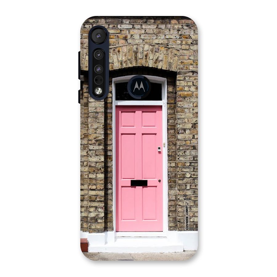 Pastel Pink Door Back Case for Motorola One Macro